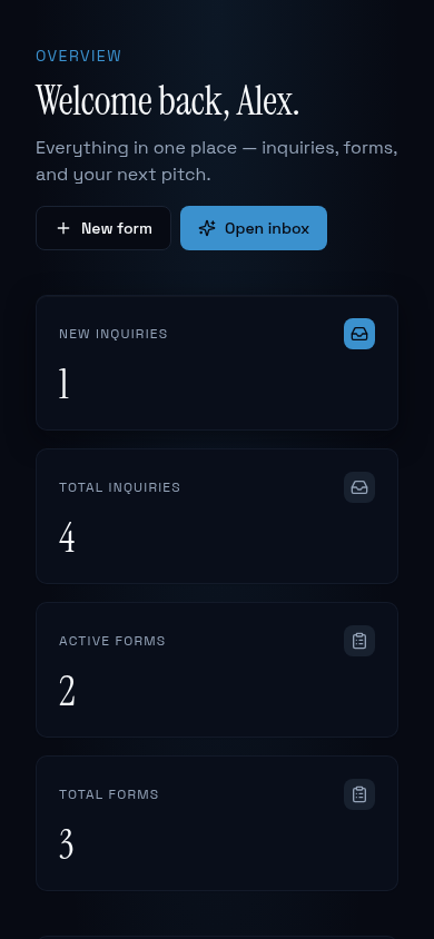 Mobile dashboard