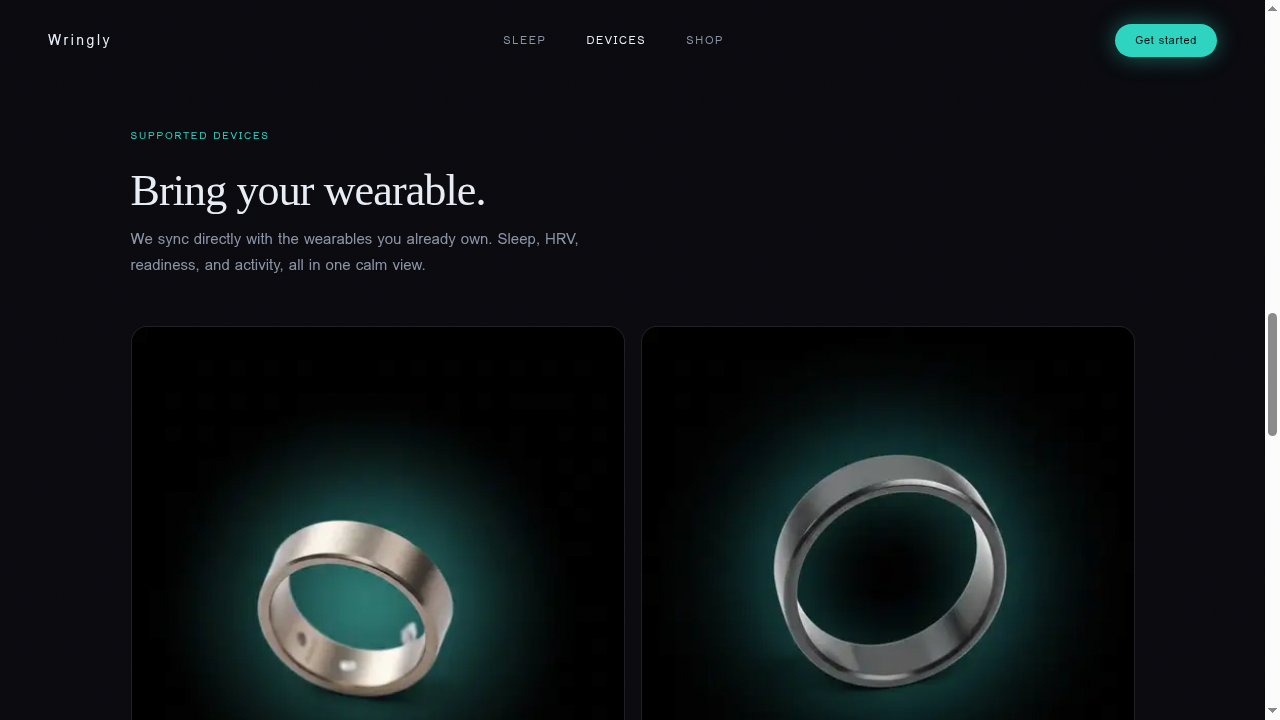 Supported devices section - bring your own ring